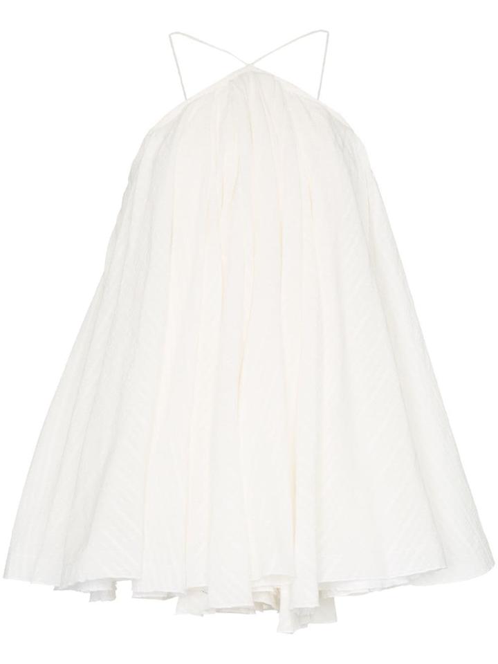 Jacquemus Halterneck Mini Dress - White