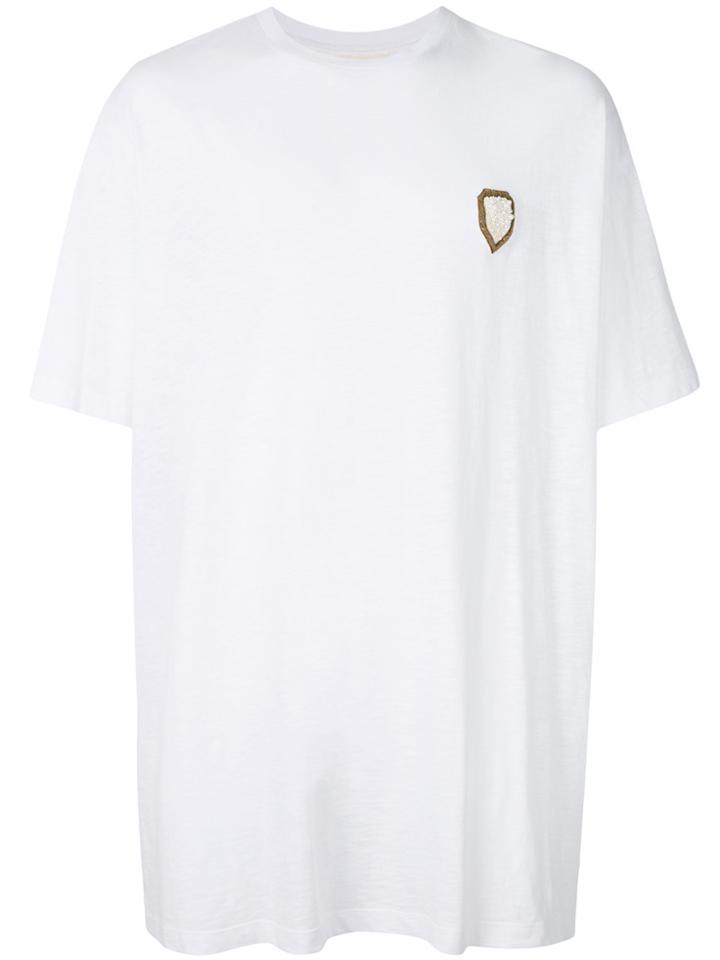 Ih Nom Uh Nit Oversized Chest Patch T-shirt - White