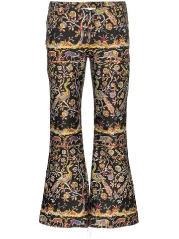 Marques'almeida Maled Lw Trs Kik Flr Brkde Crp - Black