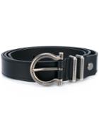 Salvatore Ferragamo - Buckled Belt - Men - Calf Leather - 105, Black, Calf Leather