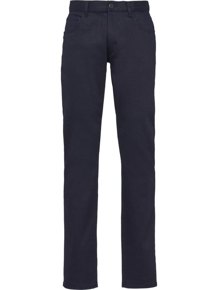 Prada Low Rise Straight Jeans - Blue