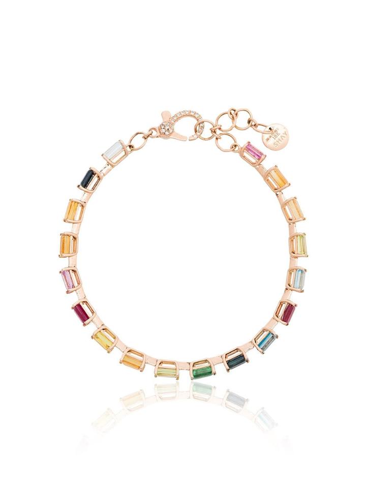 Shay Rainbow Gem 18kt Gold Bracelet - Multicoloured