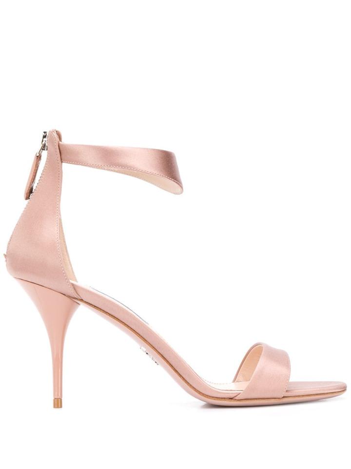 Prada Satin Sandals - Neutrals