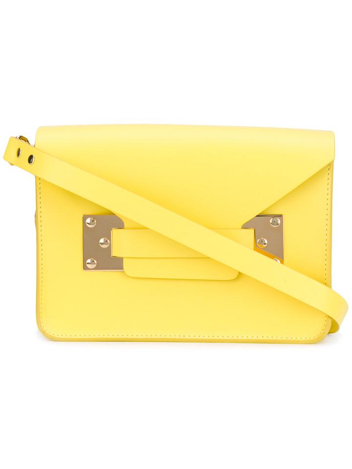 Sophie Hulme - Milner Mini Crossbody Bag - Women - Leather - One Size, Yellow/orange, Leather