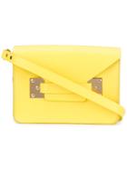 Sophie Hulme - Milner Mini Crossbody Bag - Women - Leather - One Size, Yellow/orange, Leather