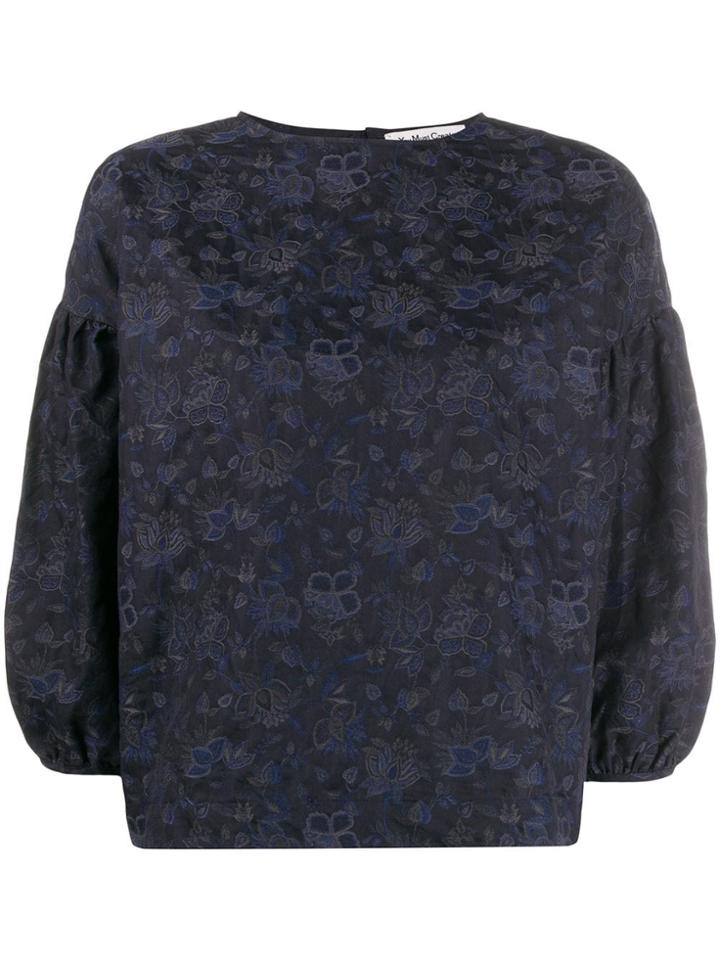 Ymc Floral Print Blouse - Blue