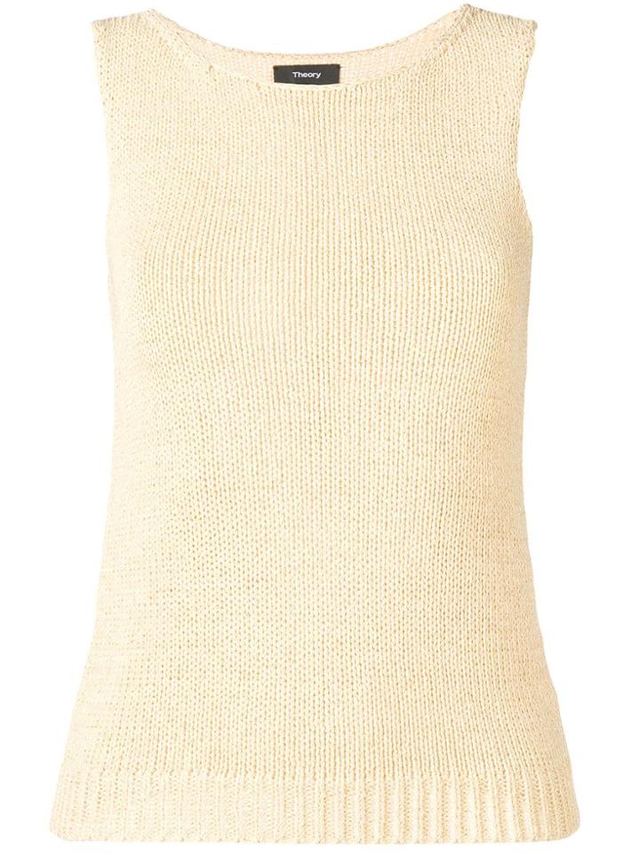 Theory Knitted Tank Top - Pumpkin Seed