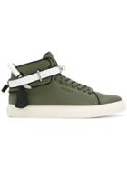 Buscemi Buckled Mid-top Sneakers - Green