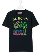 Mc2 Saint Barth Kids Teen Paradise Printed T-shirt - Blue