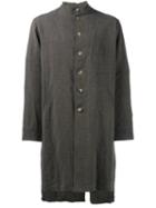 By Walid Buttoned Coat, Men's, Size: Small, Brown, Cotton/linen/flax