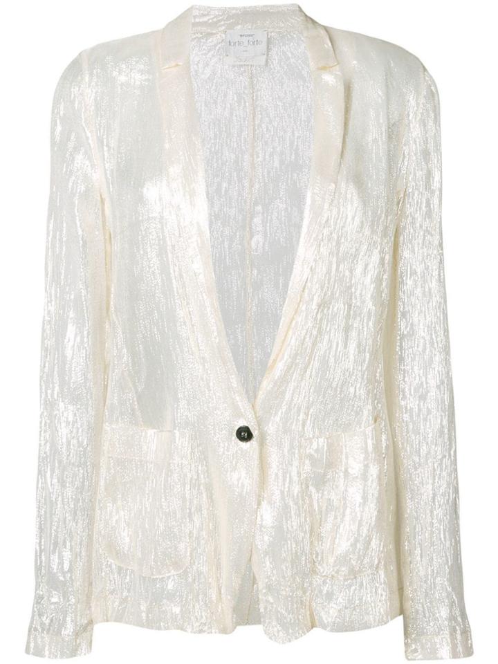 Forte Forte Metallic Jacket - White