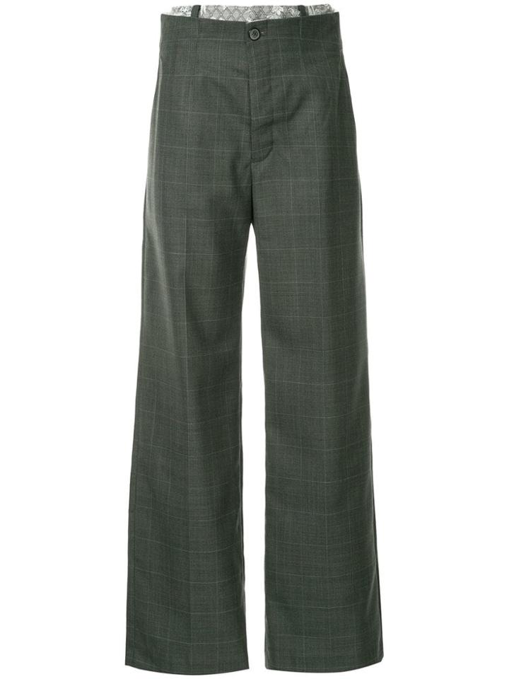 Irene High-waisted Trousers - Grey