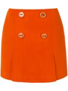 Prada Buttoned Mini Skirt - Yellow & Orange