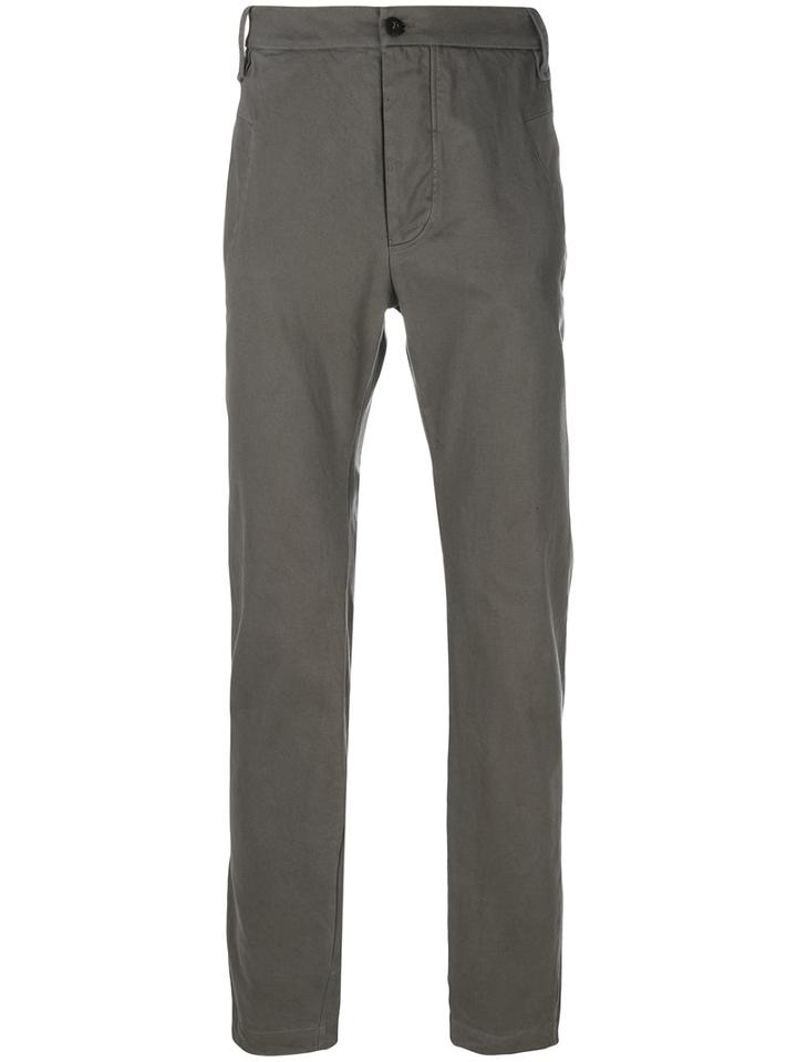 Lost & Found Rooms - Straight Trousers - Men - Cotton/spandex/elastane - S, Grey, Cotton/spandex/elastane
