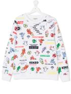 Kenzo Kids Food Fiesta Print Sweatshirt - White