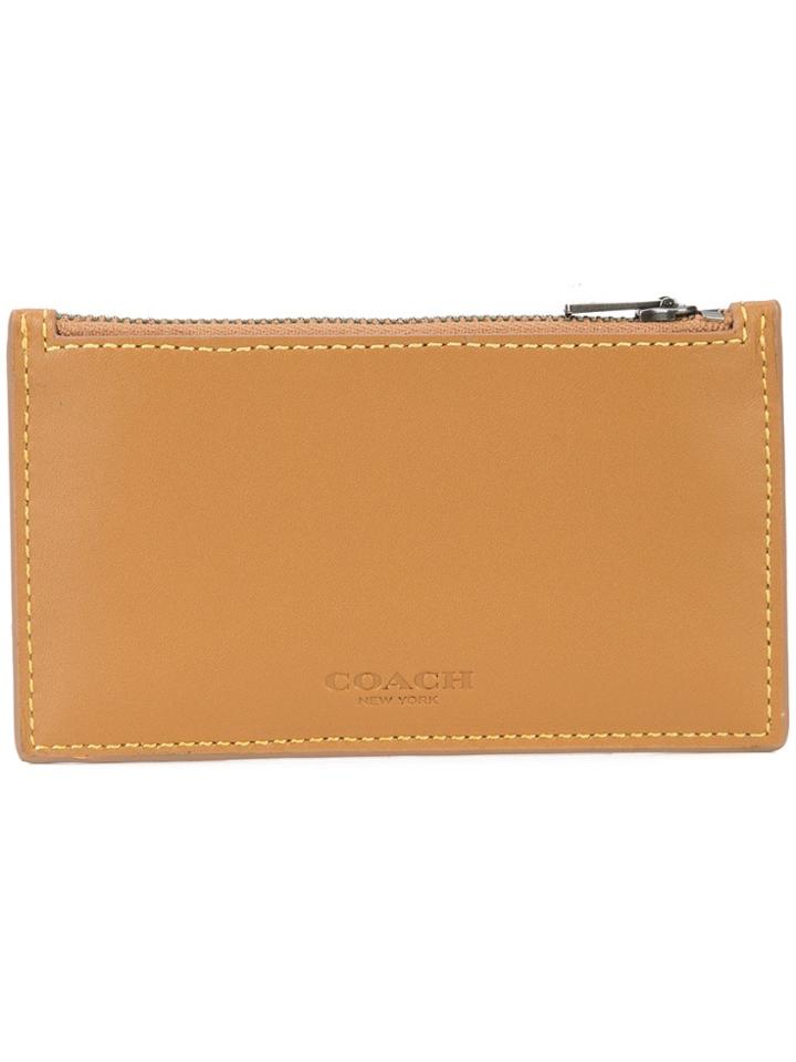 Coach Zip Card Case - Yellow
