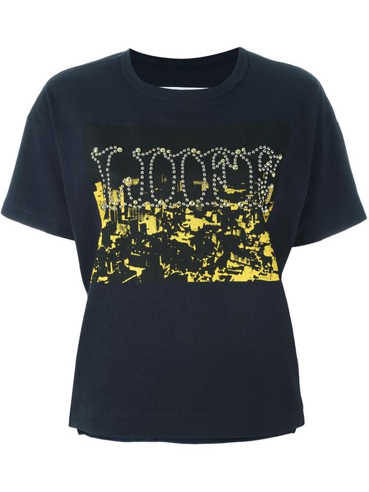 Sacai 'life' Embellished Longsleeved T-shirt
