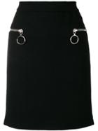 Moschino Zipped Pocket Skirt - Black