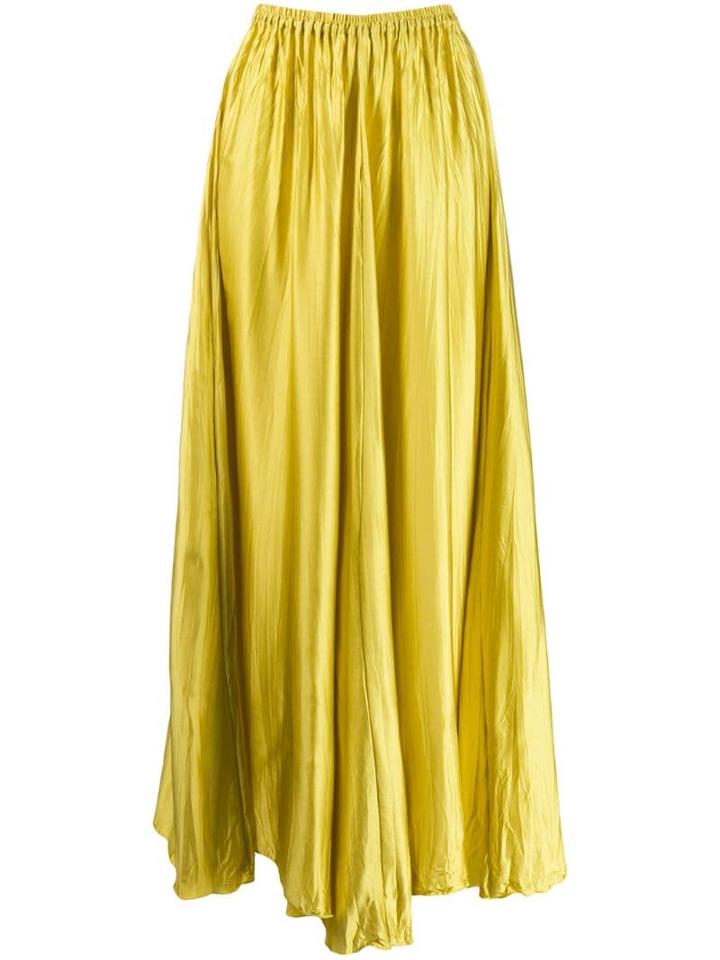 Forte Forte Satin Maxi Skirt - Yellow