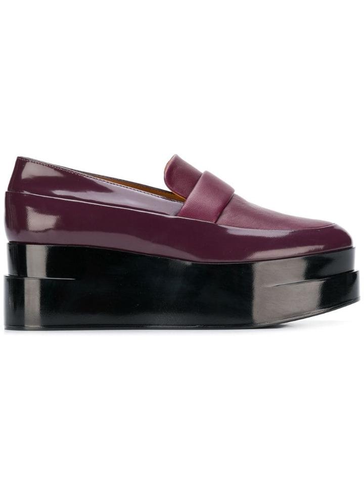 Clergerie Lynn Platform Loafers - Purple