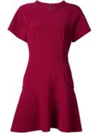 Rebecca Vallance 'bravado' Raglan Mini Dress, Women's, Size: 10, Red, Polyester