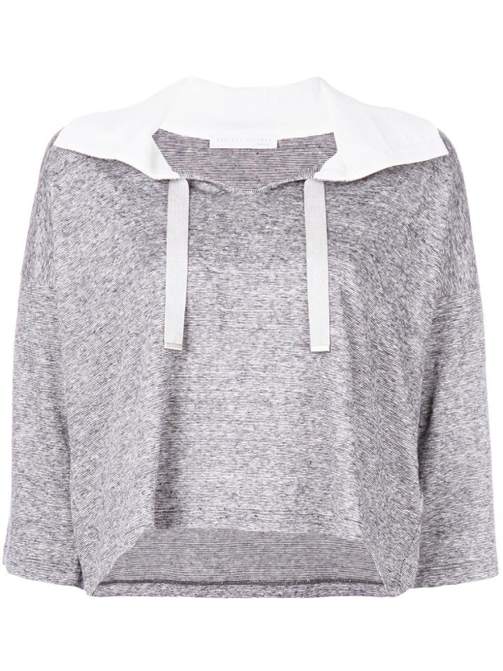 Fabiana Filippi Flap Collar Shirt - Grey