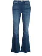 Mother Flared High Rise Jeans - Blue