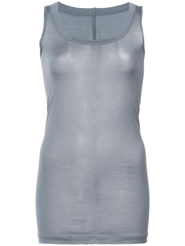 Rick Owens Membrane T Base Tank Top - Grey