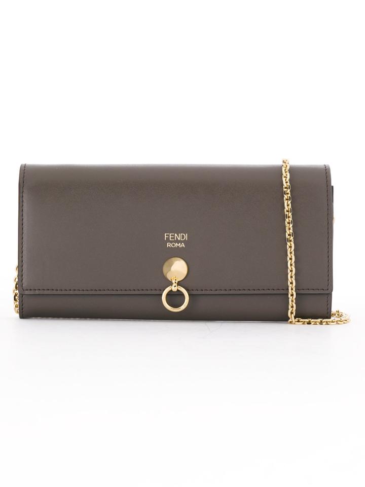 Fendi Fendi 8m0365sme F03pp Leather/fur/exotic Skins->calf Leather -