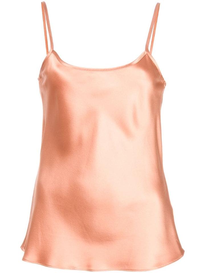 Voz Sleeveless Round Neck Top - Pink
