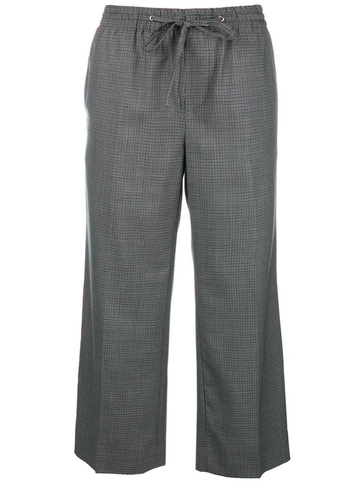 Miu Miu Cropped Tailored Joggers - Black