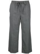 Miu Miu Cropped Tailored Joggers - Black