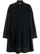 Maison Margiela Oversized Jumper Shirt Dress - Black