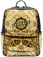 Versace Baroque-print Backpack - Yellow