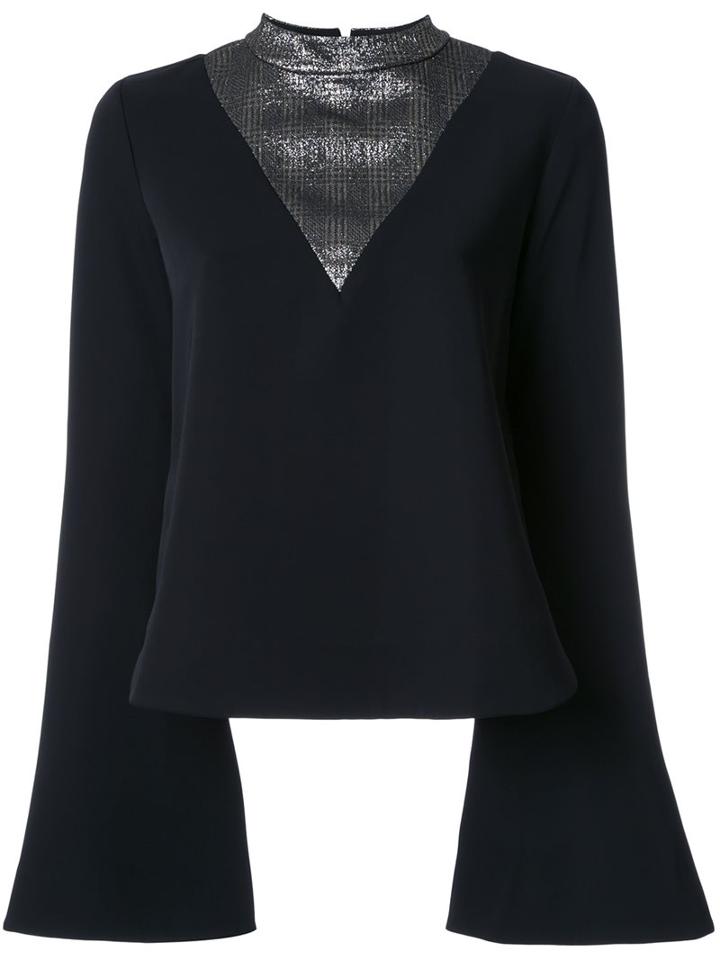 Ellery Metallic Detail Blouse