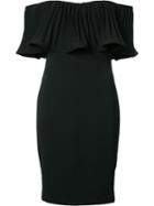 Badgley Mischka Off-shoulder Dress, Women's, Size: 6, Black, Polyester/spandex/elastane