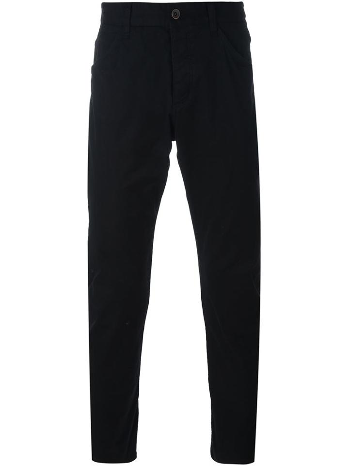 Attachment Straight Leg Trousers, Men's, Size: 4, Black, Cotton/nylon/spandex/elastane
