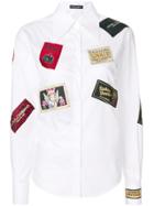 Dolce & Gabbana Logo Patch Shirt - White