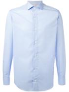 Eleventy Long-sleeve Shirt, Men's, Size: 44, Blue, Cotton