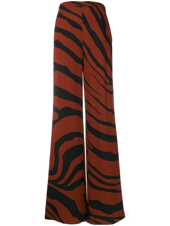 Roberto Cavalli Zebra Print Pants - Brown