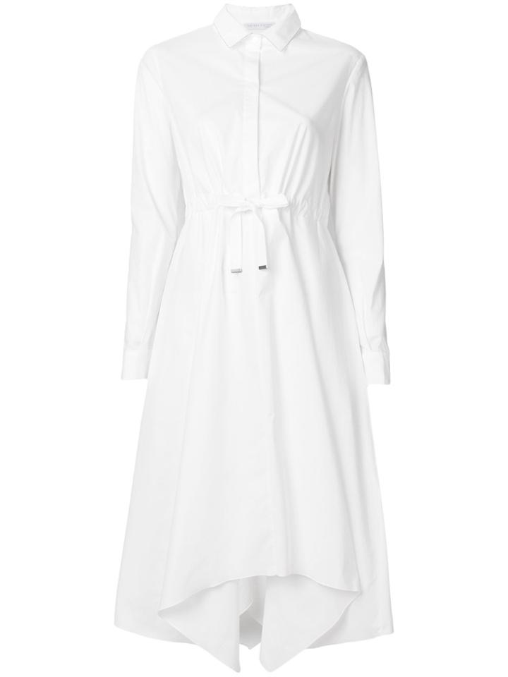 Fabiana Filippi Asymmetric Hem Shirt Dress - White