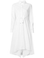 Fabiana Filippi Asymmetric Hem Shirt Dress - White