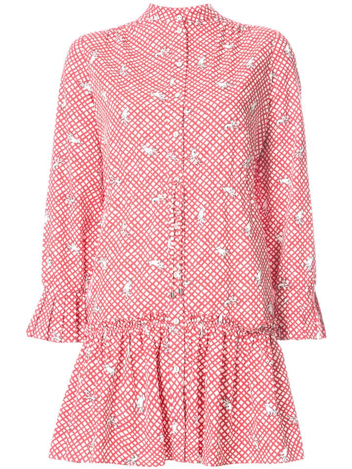 Saloni Embroidered Shirt Dress