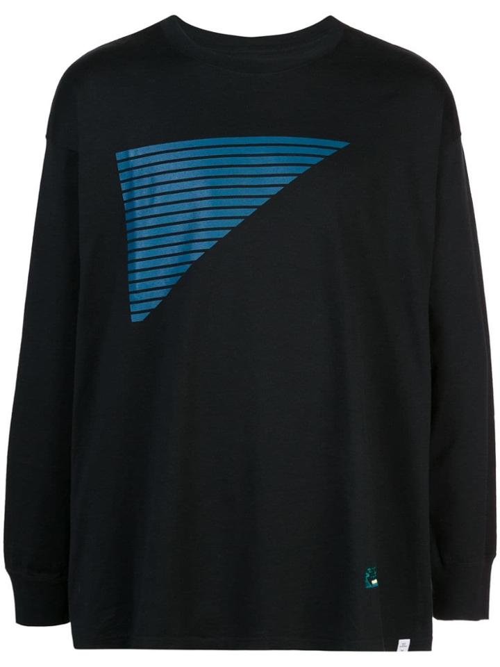Facetasm Contrast Stripe Jumper - Black