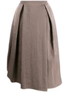 Fabiana Filippi A-line Midi Skirt - Brown