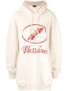 We11done 'well Done' Hoodie - White