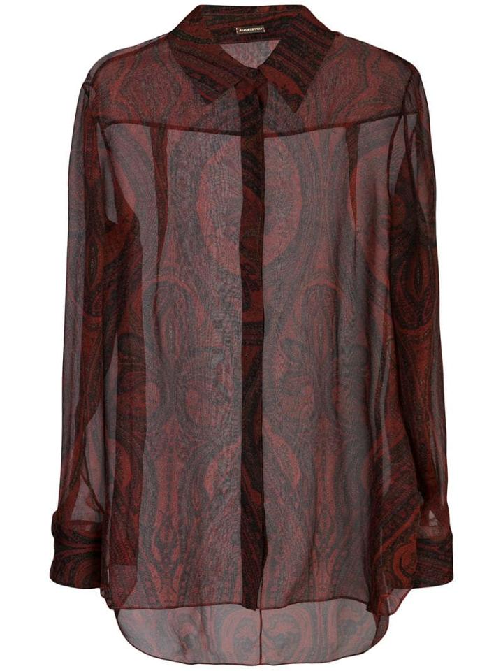 Adam Lippes Paisley Print Shirt - Red