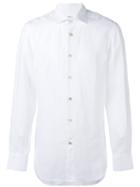 Kiton - Classic Shirt - Men - Linen/flax - 44, White, Linen/flax