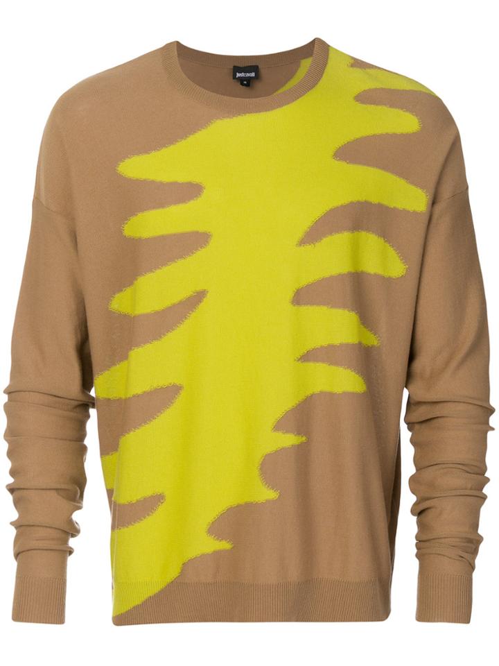 Just Cavalli Colour Weave Sweatshirt - Nude & Neutrals