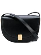 Victoria Beckham - Contrast Satchel - Women - Calf Leather/calf Suede - One Size, Black, Calf Leather/calf Suede
